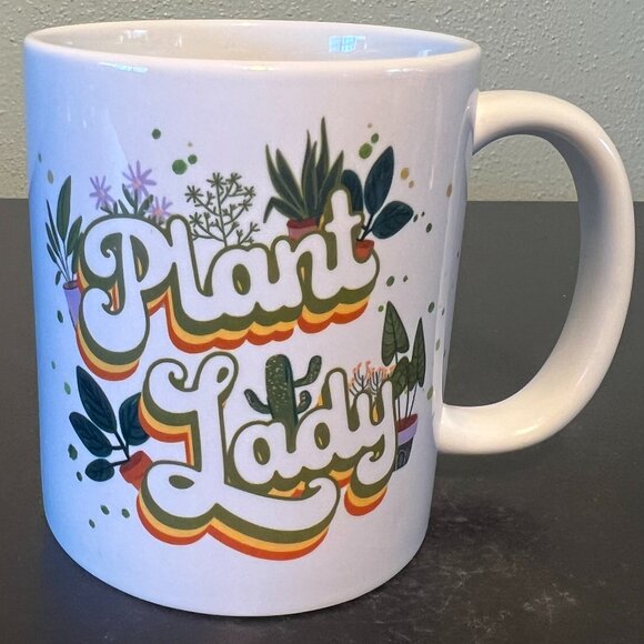 Loftipop PLANT LADY Ceramic Mug ~ Pothos ~ Snake Plants ~ Succulents ~ Ficus - Picture 3 of 8